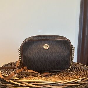 Michael Kors Signature Brown Crossbody Bag